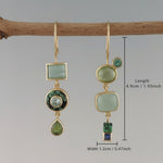 Pendientes Verde Vintage