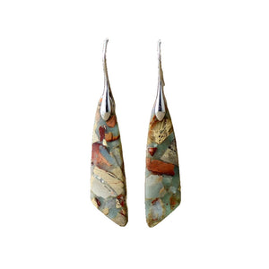 Charm - Pendientes en Piedra Natural Vintage