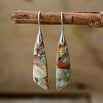 Charm - Pendientes en Piedra Natural Vintage