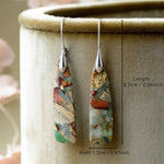 Charm - Pendientes en Piedra Natural Vintage