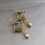 Pendientes Vintage en Perlas Merena