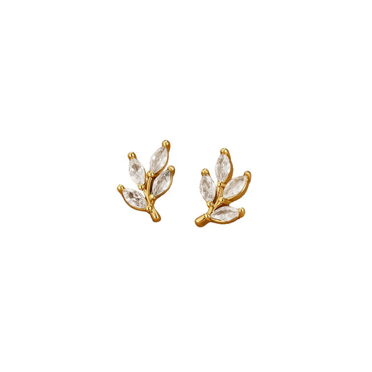 Pendientes Hoja Cristal Chic