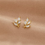 Pendientes Hoja Cristal Chic