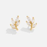Pendientes Hoja Cristal Chic