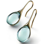 Pendientes en Forma de Gota Color Oro y Plata