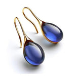 Pendientes en Forma de Gota Color Oro y Plata