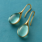 Pendientes en Forma de Gota Color Oro y Plata