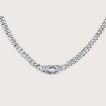 Collar Bella Plateado Blanco