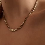 Collar Bella Dorado Blanco