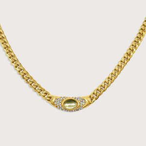 Collar Bella Dorado Blanco