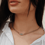 Collar Bella Dorado Aqua
