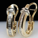 Pendientes Vintage Color Oro y Diamantes