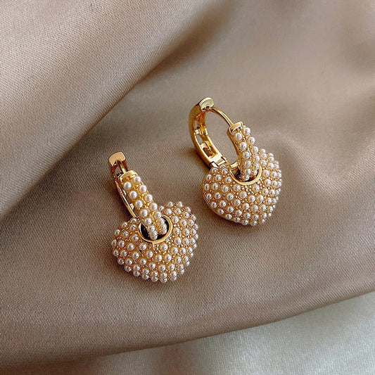 Pendientes de Perla Yuli Heart