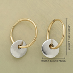 Pendientes de Aro Elegantes Hechos a Mano