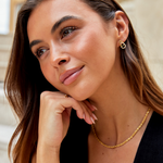 Pendientes de Cadena en Forma de Gota Lin
