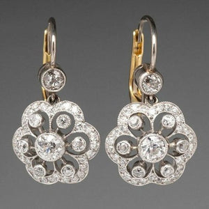 Pendientes en Cristal Vintage Mandala
