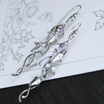 Pendientes Elfos de Cristal Azul