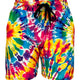 Shorts deportivos con efecto tie-dye de verano
