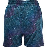 Shorts deportivos con mandala de medianoche