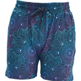 Shorts deportivos con mandala de medianoche
