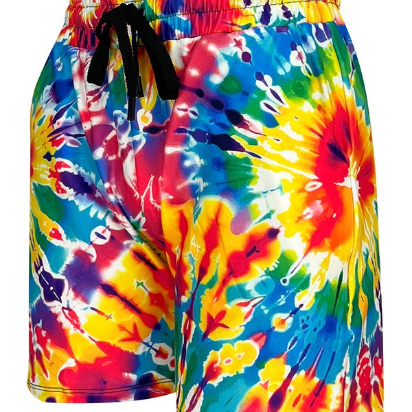 Shorts deportivos con efecto tie-dye de verano