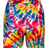 Shorts deportivos con efecto tie-dye de verano