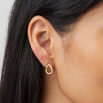 Pendientes de Cadena en Forma de Gota Lin