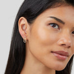 Pendientes de Cadena en Forma de Gota Lin