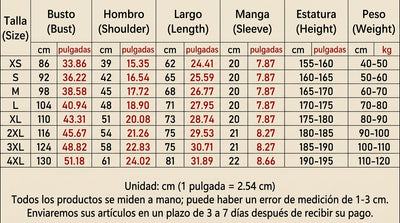 Guía de tallas