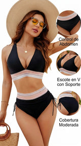 Bikini Talle Alto Control Abdominal | Mia Verne