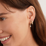 Pendientes en Cristal Color Oro Premium